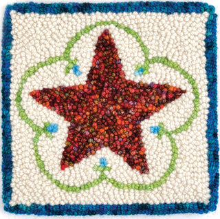 The Oxford Company Punch Needle Kit: Star: Red