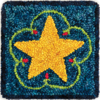 The Oxford Company Punch Needle Kit: Star: Yellow
