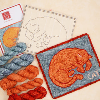 The Oxford Company Punch Needle Kit: Cat