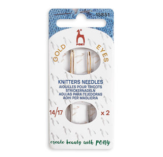 Pony Gold Eye Knitters Needles