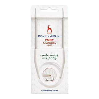 Pony Classic Circular Fixed Knitting Pins 100cm x 4.50mm