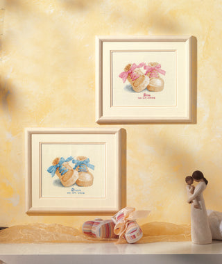 Vervaco Booties Birth Record Counted Cross Stitch Kit
