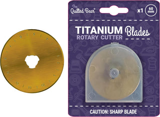 The Quilted Bear Titanium Blade - 60mm x 1