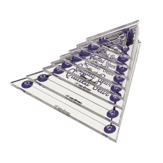 The Quilted Bear - Triangle Quilting Templates - Set of 8 (3/4 inch - 3 inches)