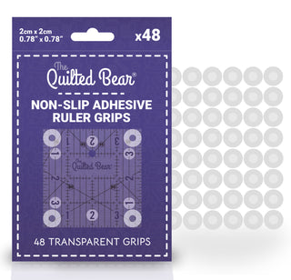 The Quilted Bear Non-Slip Adhesive Ruler Grips (48 Pack)