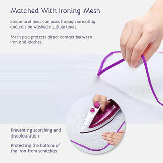 The Quilted Bear Travel Iron Mat and Mesh Ironing Cloth