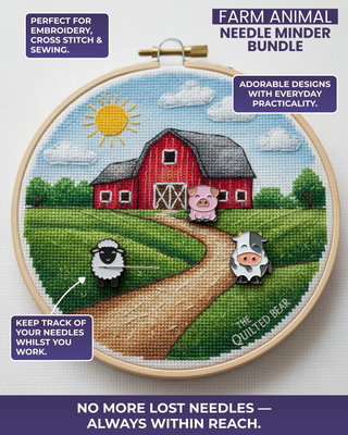 The Quilted Bear Magnetic Needle Minder (Sheep)