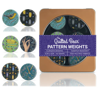 The Quilted Bear Pattern Weight Set – Scratch-Resistant Fabric Weights for Secure Pattern Cutting, Sewing Supplies & Quilting Supplies (Catherine Rowe - Sewing Design)