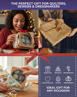 The Quilted Bear Pattern Weight Set – Scratch-Resistant Fabric Weights for Secure Pattern Cutting, Sewing Supplies & Quilting Supplies (TQB - Roses)