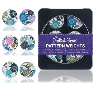 The Quilted Bear Pattern Weight Set – Scratch-Resistant Fabric Weights for Secure Pattern Cutting, Sewing Supplies & Quilting Supplies (Kate Heiss - Floral)