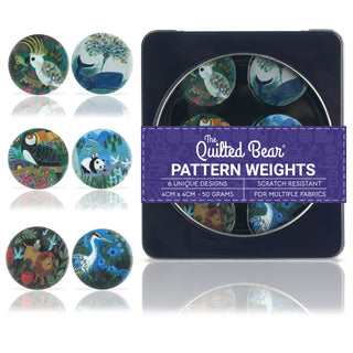 The Quilted Bear Pattern Weight Set – Scratch-Resistant Fabric Weights for Secure Pattern Cutting, Sewing Supplies & Quilting Supplies (Kay Widdowson - Animals)