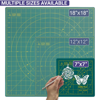 The Quilted Bear Rotating Cutting Mat 7'' x 7'' (Green)