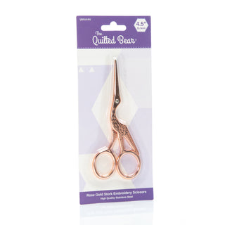 The Quilted Bear Rose gold Embroidery Scissors (4.5")