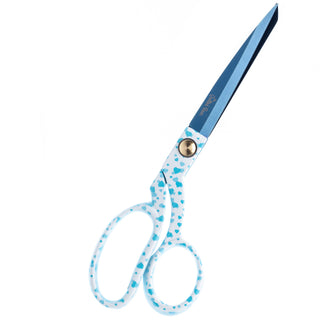 The Quilted Bear Blue Hearts Fabric Scissors (8.5")
