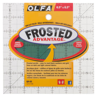 Olfa Non-Slip Quilting Ruler 6.5 x 6.5 Inch