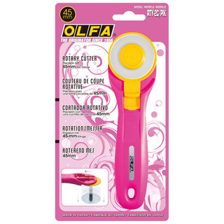 Olfa Rotary Cutter 45mm Pink