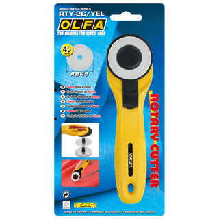 Olfa Rotary Cutter 45mm Yellow
