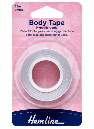 Hemline Hypoallergenic Body Tape 3m x 25mm