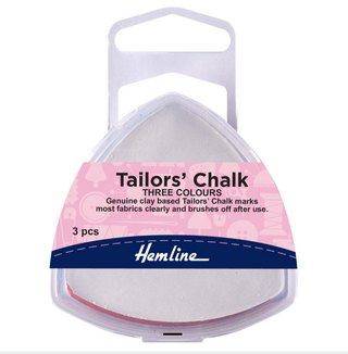 Hemline Triangular Tailors Chalk 3 Pack