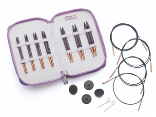 Knit Pro Knitting Pins: Circular: Interchangeable: Special: J'Adore Cubics: Deluxe Set