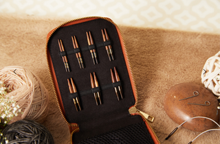 KnitPro Knitting Pins: Mini: Interchangeable: Ginger: Set