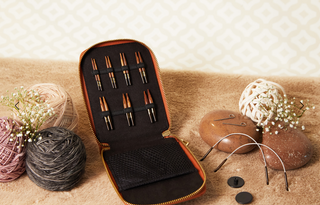 KnitPro Knitting Pins: Mini: Interchangeable: Ginger: Set