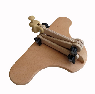 Nurge Premium Adjustable Embroidery Seat Stand – Hand Polished Natural Wood