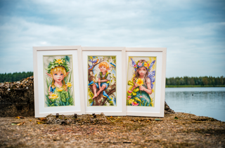 Lanarte Counted Cross Stitch Kit: Lily Crowned Fairy