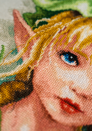 Lanarte Counted Cross Stitch Kit: Lily Crowned Fairy