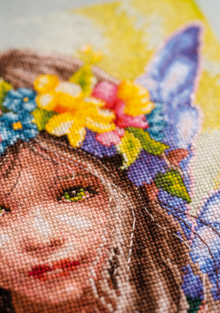 Lanarte Counted Cross Stitch Kit: Flora's Little Guardian
