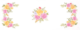 Trimits Printed Cross Stitch Kit: Table Runner: Floral Bouquet