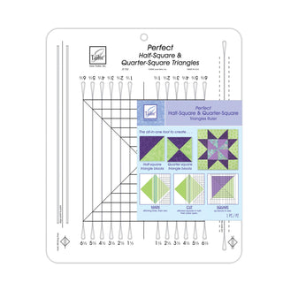 June Tailor Perfect Half Square Triangles Quilters Template
