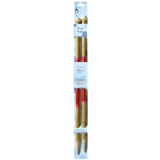 Pony Flair Single Ended Hand Coloured Knitting Pins 35cm - Full range of sizes available!