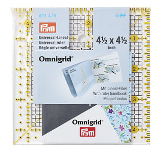 Omnigrid Universal Ruler Inch Scale 4.5 X 4.5