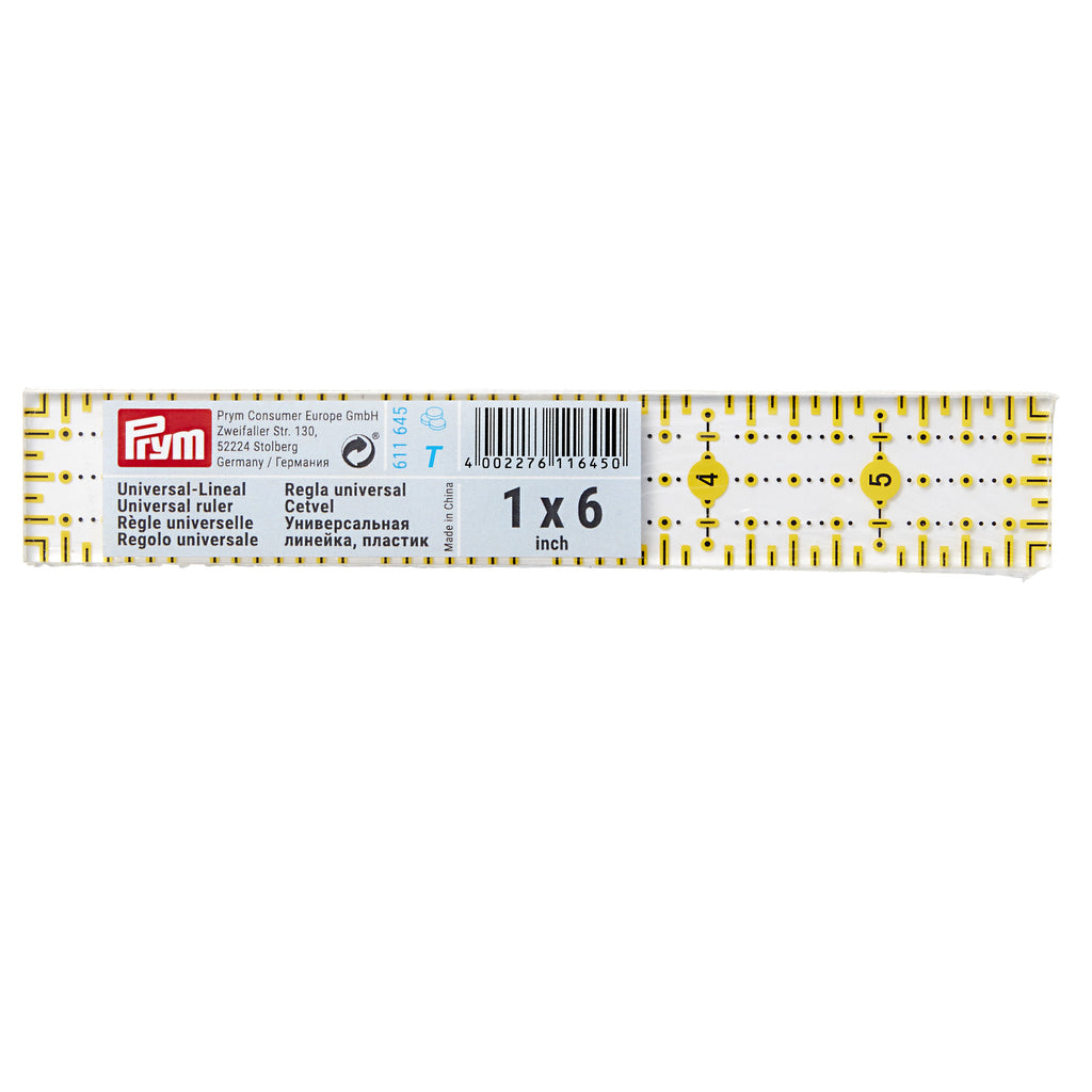 Omnigrid Universal Ruler Inch Scale 1 X 6 – The Quilted Bear