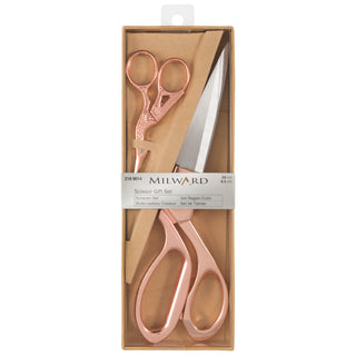 Milward Scissors Gift Set 20cm & 9.5cm Rose Gold