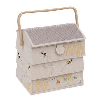 Hobby Gift 'Beehive' Sewing Box with Drawer - Extra Large