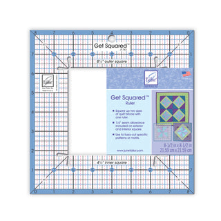 June Tailor Get Squared Quilters Template 8.5" Outer and 4.5" Inner