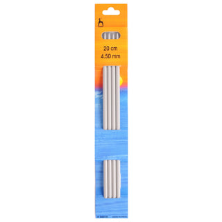 Pony Double Ended Metal Knitting Pins Set Of Four 20cm - Full range of sizes available!