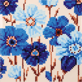 Vervaco Diamond Painting Kit Greeting Card Blue Anemones