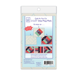 June Tailor Quilt As You Go Mug Mats 2 1/2" Strips