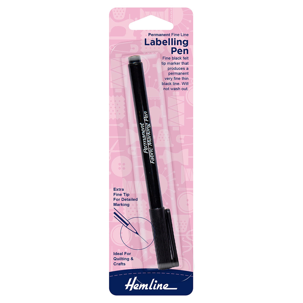 Hemline Fine Line Permanent Labelling Pen – The Quilted Bear
