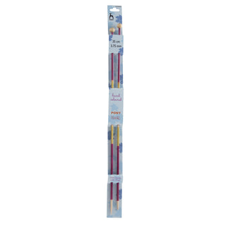 Pony Flair Single Ended Hand Coloured Knitting Pins 35cm - Full range of sizes available!