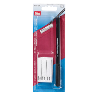 Prym Black Marking Pen with 24 Cotton Laundry Marking Tape
