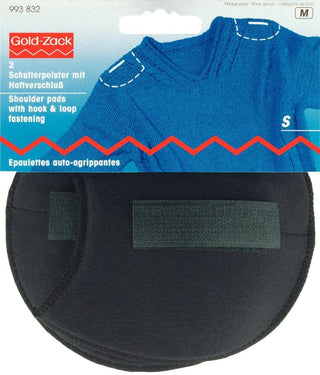 Prym Black Raglan Shoulder Pads with Hook and Loop Fastenings - 2 Pieces