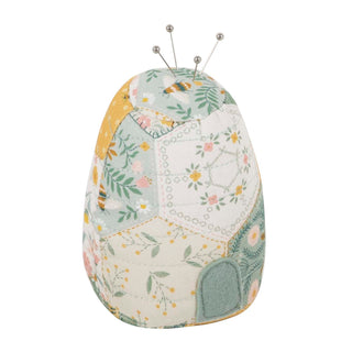 Hobby Gift Pincushion: Beehive: Patchwork Bee