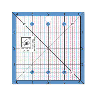 June Tailor 4.5" Square Quilting Ruler