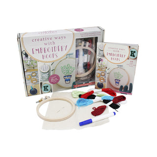Whitecroft Creative Ways With Embroidery Hoops - Box Set