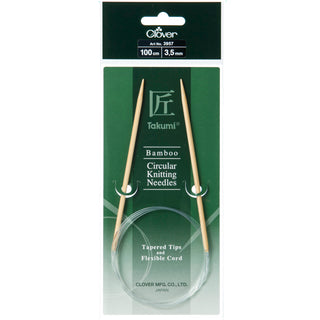 Clover Takumi Bamboo Fixed Circular Knitting Pins - Full Range of Sizes Available!