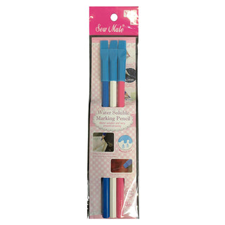 Sew Mate Water Soluble Marking Pencils (blue, white and pink)